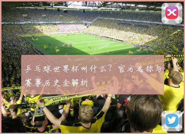 乒乓球世界杯叫什么?官方名称与赛事历史全解析