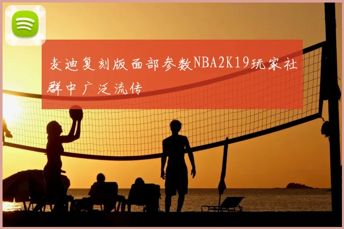 麦迪复刻版面部参数NBA2K19玩家社群中广泛流传
