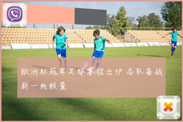 欧洲杯冠军足球赛程出炉 各队备战新一轮较量