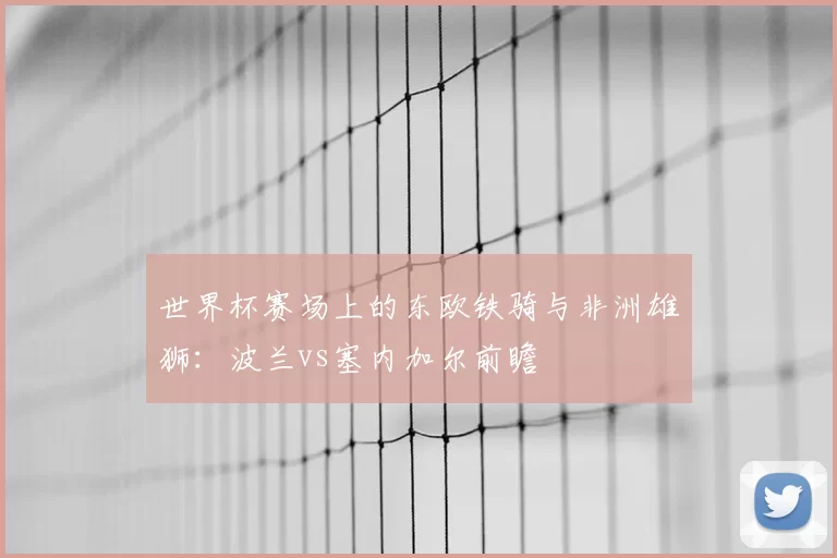 世界杯赛场上的东欧铁骑与非洲雄狮:波兰vs塞内加尔前瞻